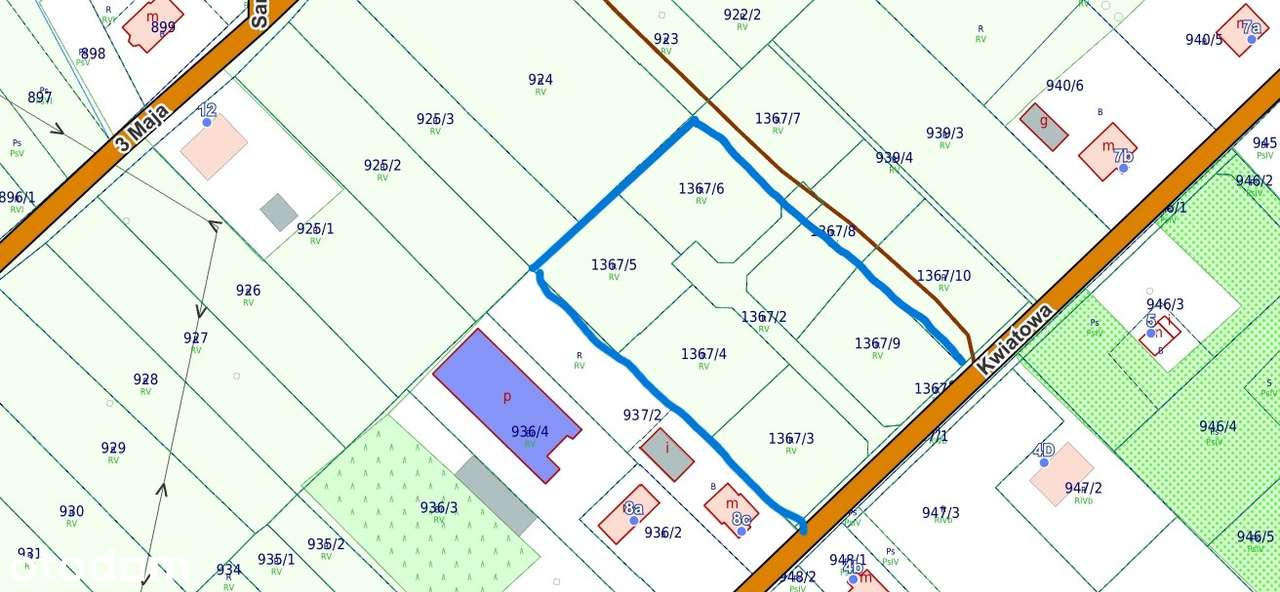 6 działek bud. po 1000mkw. każda w miejsc. URAZ gm. Oborniki Śląskie - Pełny obrazek: 5/16