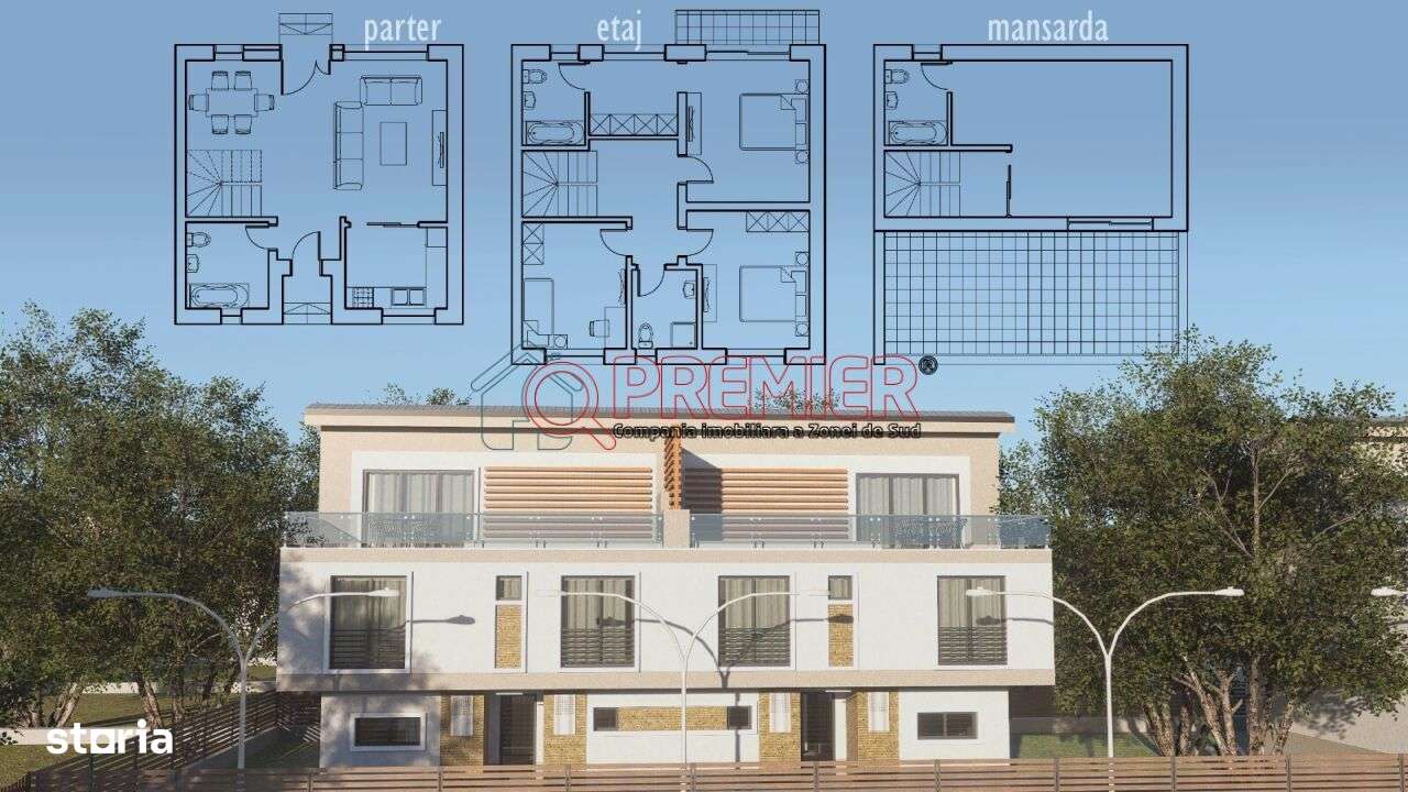 Popesti Leordeni - Str Scolii - Vila premium 120mp curte - Imagine principală: 2/8