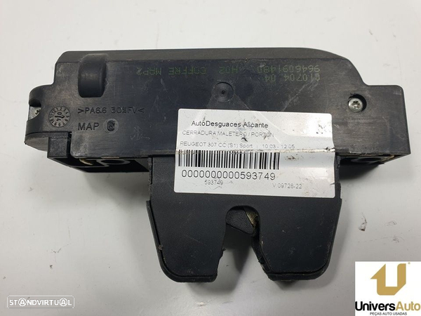 FECHADURA MALA / PORTA TRASEIRA PEUGEOT 307 CC 2005 -9646091480 - 2