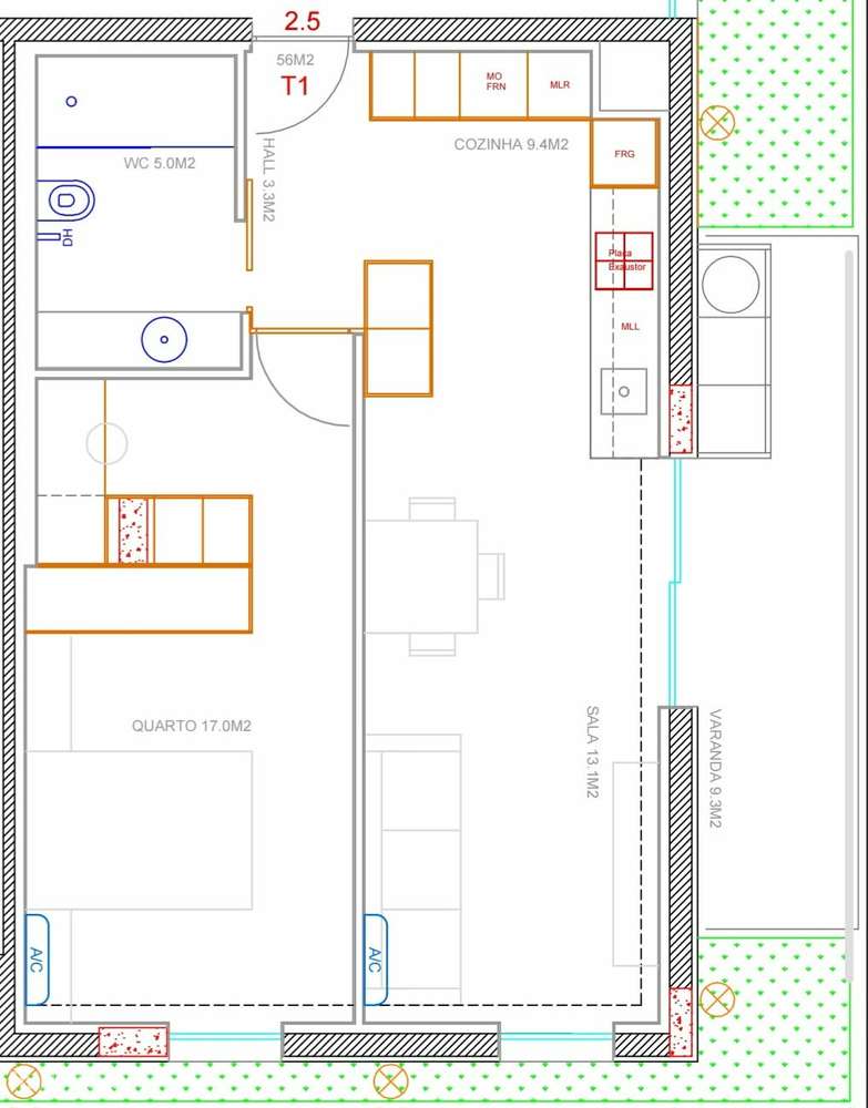 Apartamento T1 em São Victor, Braga.-21