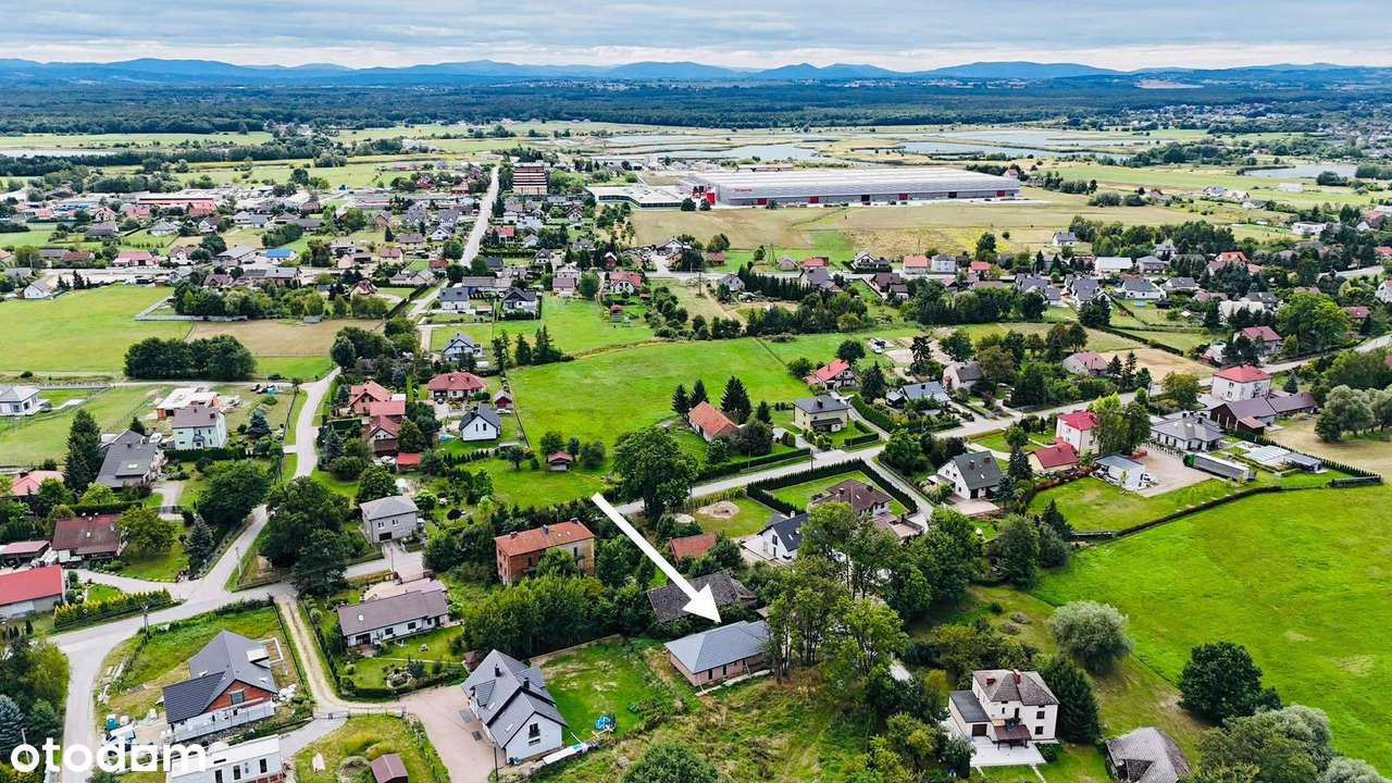 Nowoczesny dom parterowy Wola Batorska, gm. Niepołomice 820 m² działki-8