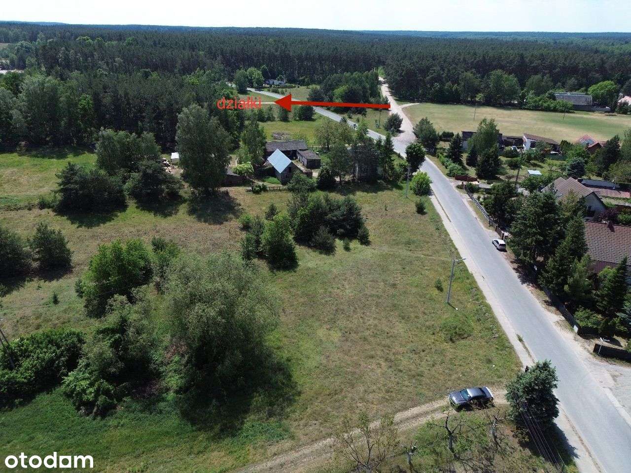 Sławica - działki w sąsiedztwie lasu , front 45m - Pełny obrazek: 5/7