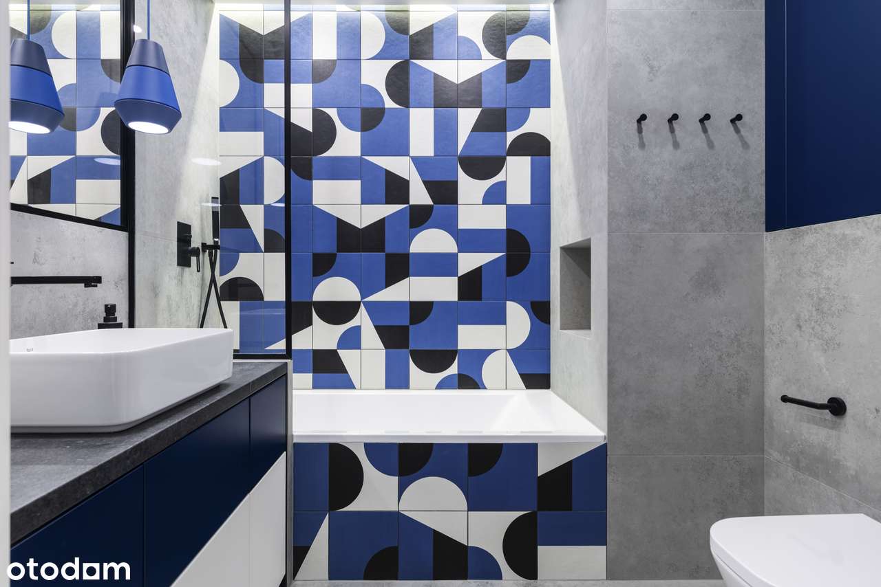 Elegancja w odcieniach granatu | 80 m² | 4 pokoje z widokiem na niebo-15