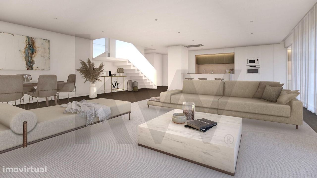 Apartamento T4 duplex em Construção no Condomínio Garça Real no Montij - Grande imagem: 1/56