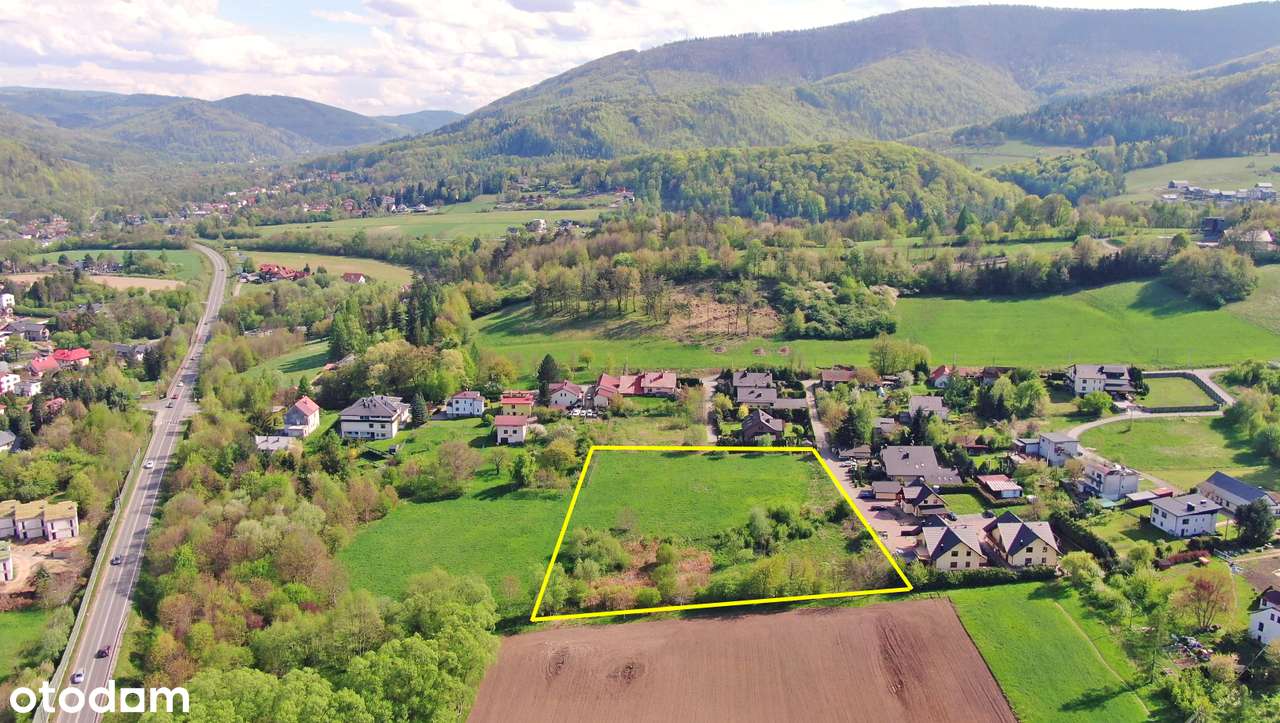 Duża widokowa działka inwestycyjna - brak MPZP - Ustroń-4