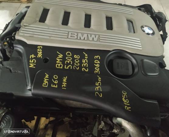 Motor Bmw 530D 235cv E60 E61 M57 306D3 2008 caixa velocidades 6HP21 - 3