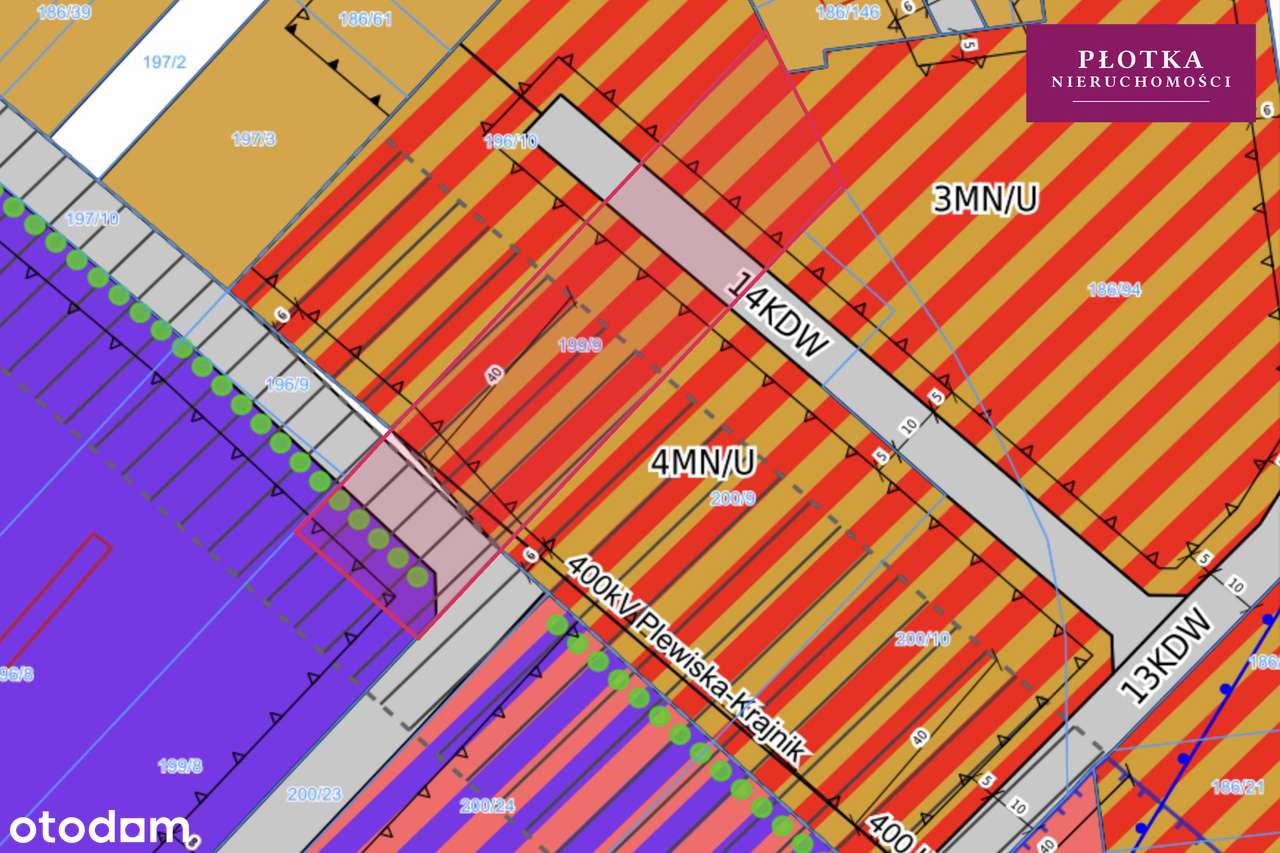 Zakrzewo 3545 m² MN/U – idealne pod dwa 3-lokalowe szeregi-9
