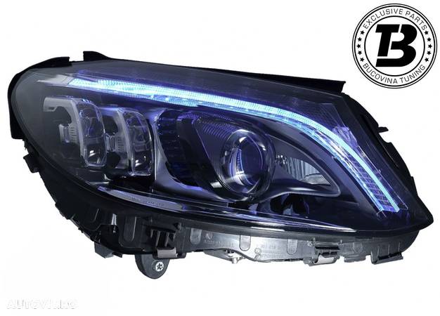 Faruri FULL Multibeam LED compatibile cu Mercedes C Class W205 - 4