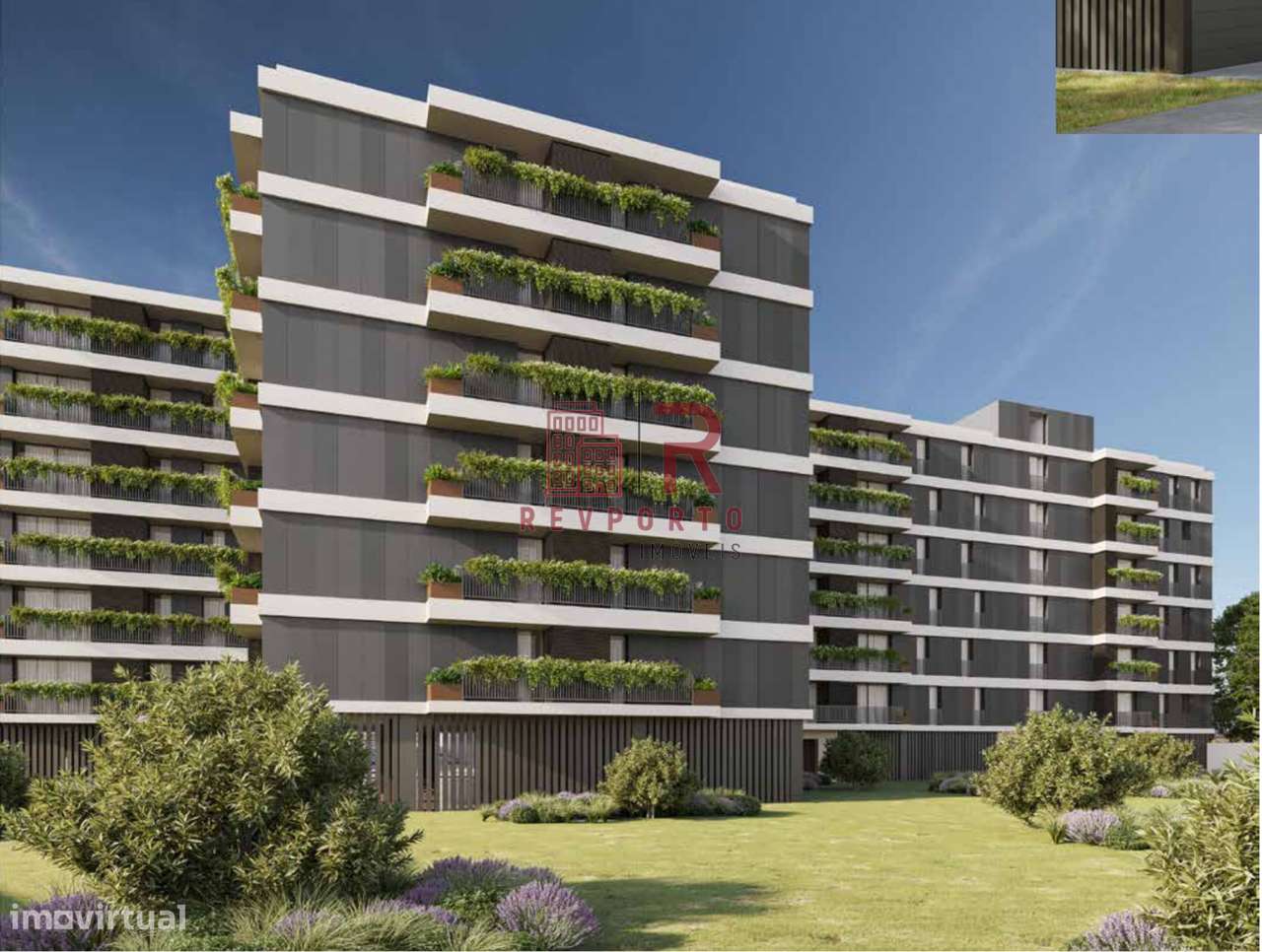 Apartamento T1  com varanda e garagem-10