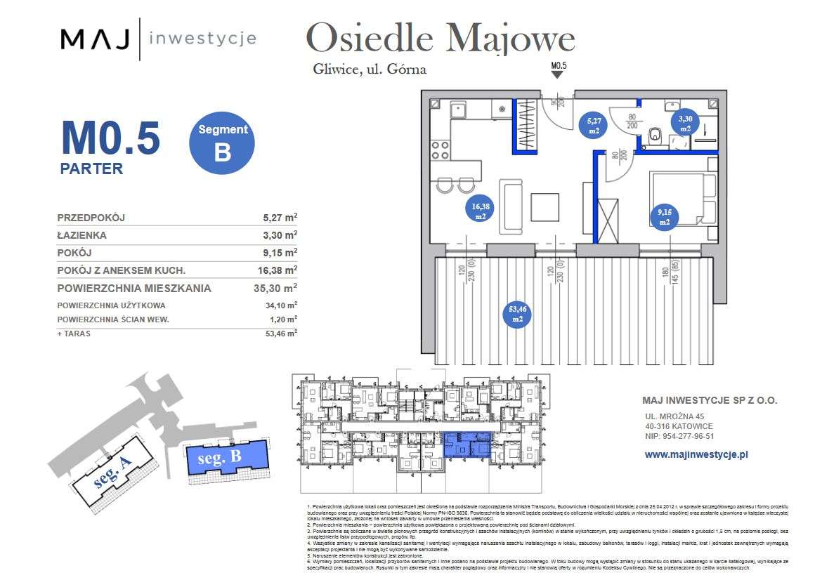 2 pokoje z tarasem - od dewelopera, Gliwice - Pełny obrazek: 2/8