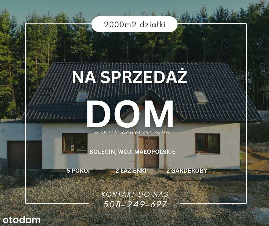 DOM 197m2 BOLECIN POMPA CIEPŁA, Ogrzewanie podłogowe 20ar działki-0