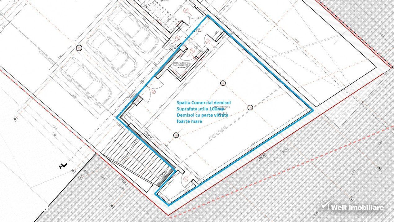 Spatiu servicii cu acces public 100mp imobil nou, zona Str Becas