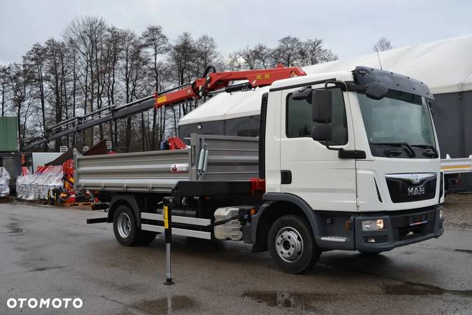 MAN TGL 12.220 12.250 Nowy 3-stronny WYWROT Kiper Wywrotka + Nowy żuraw HDS HC80 - 8