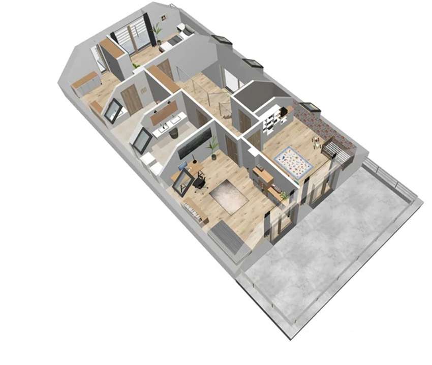 Dom w budowie 159m² | Nad strumieniem | Jezioro | Cisza, spokój-3
