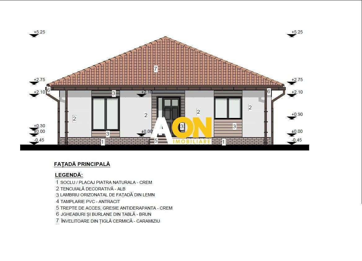 Teren 600 mp, proiect casă 4 camere + autorizație și utilități, Ciugud - Imagine principală: 4/8