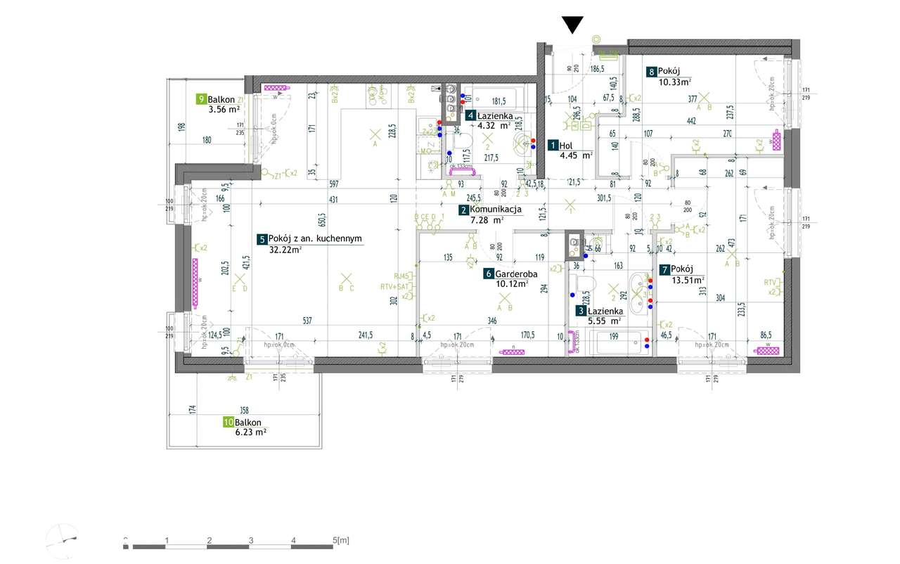 Nowe 88m2 | 4 pokoje, 2 balkony |metro Chrzanów|teraz oddane do użytku - Pełny obrazek: 4/6