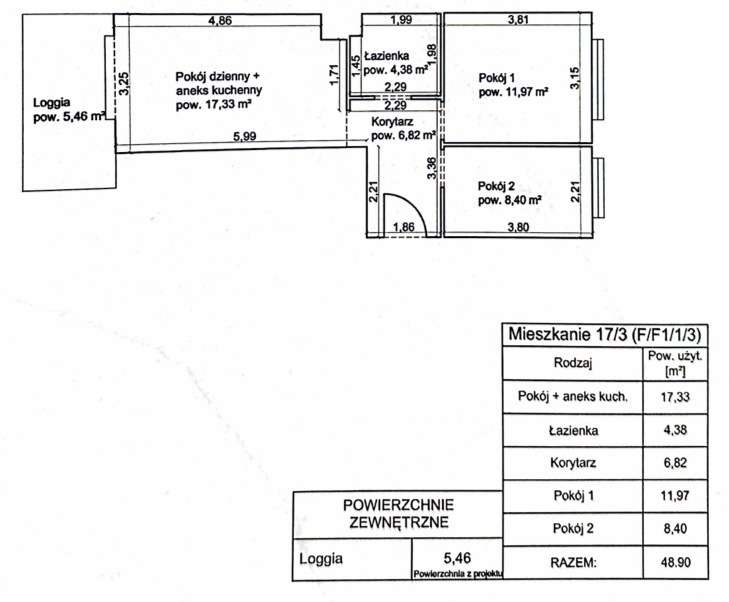 Rodzina lub studenci – 3 pokoje, osobna kuchnia-13