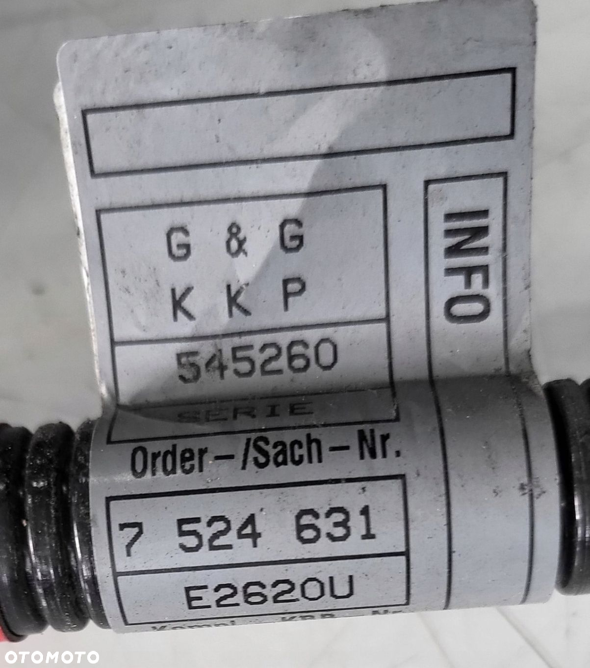 BMW 1 E81 E87 1.6 KABEL PRZEWÓD WIĄZKA ROZRUSZNIKA 7524631 - 2