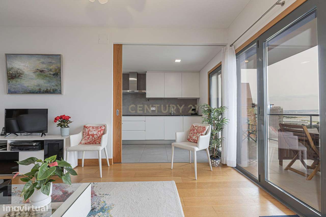 Apartamento no River Terraces com magnifica vista rio-8