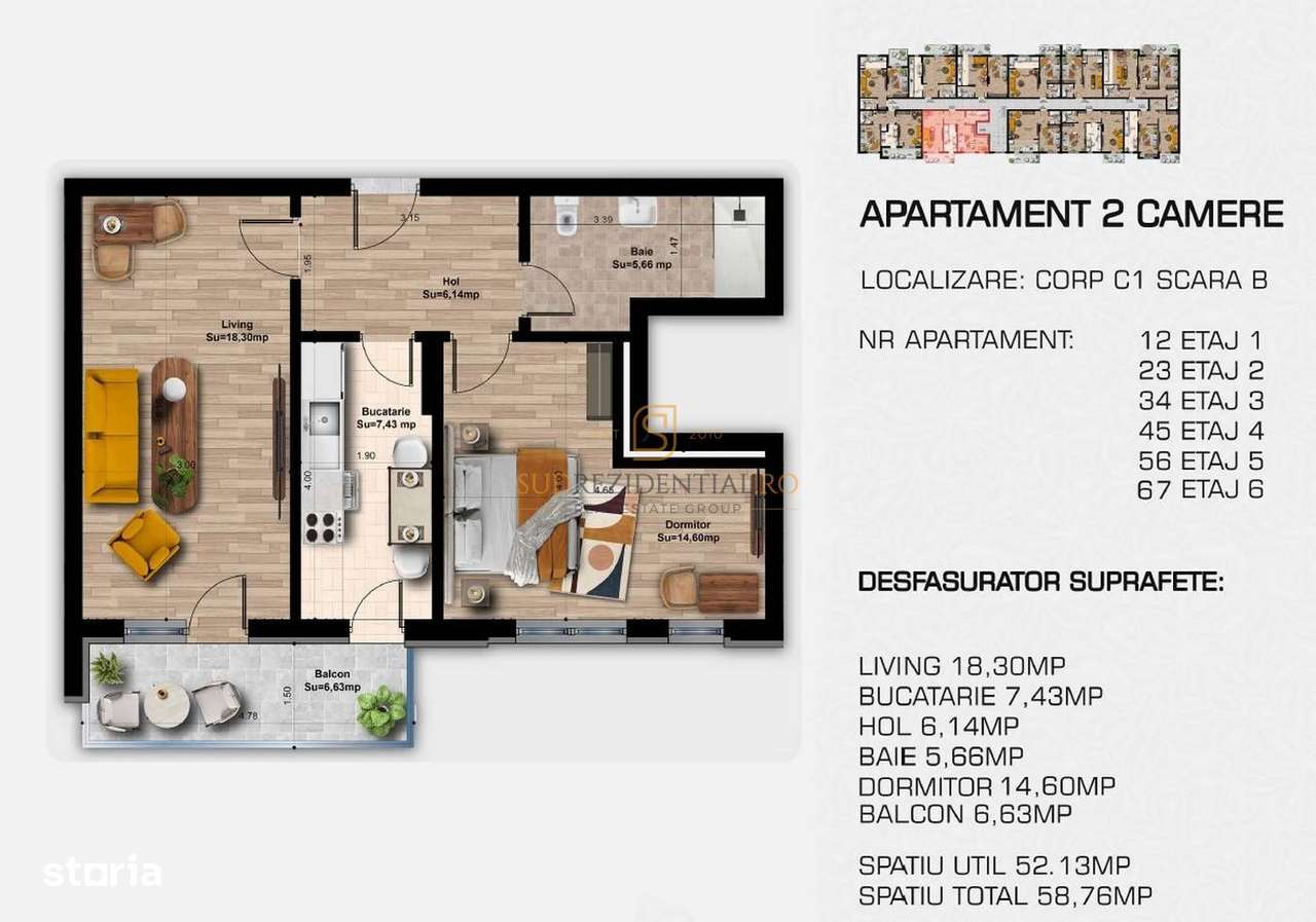 Apartament ideal - 2 camere, decomandat, aproape de metrou Berceni - Imagine principală: 5/20