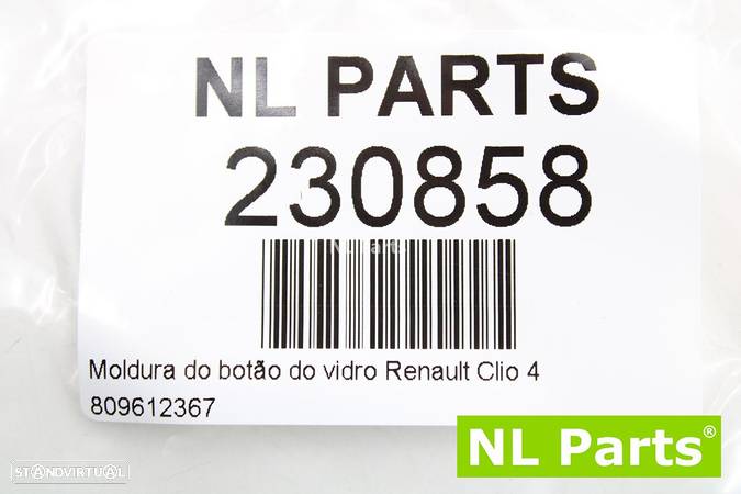 Moldura do botão do vidro Renault Clio 4 809612367 - 6