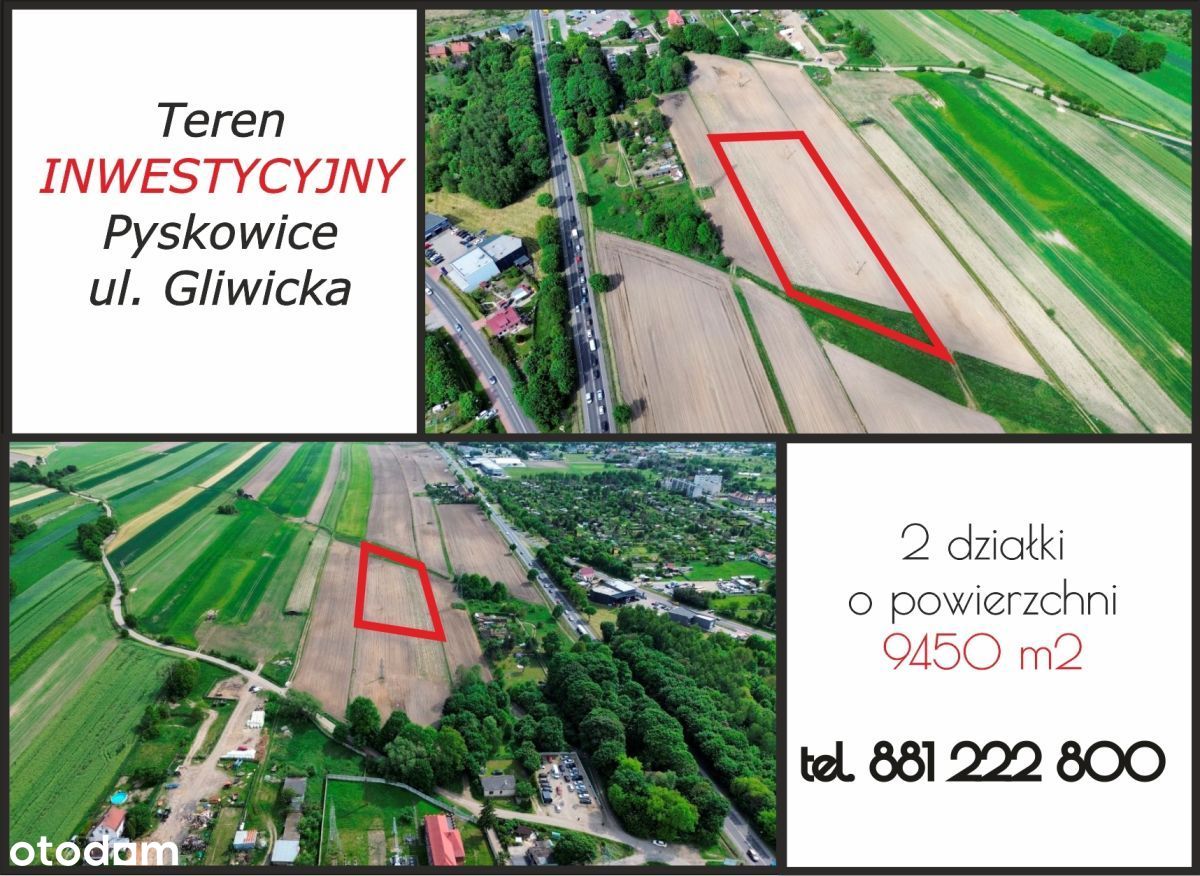 Teren produkcyjno-usługowy 0,9450 ha