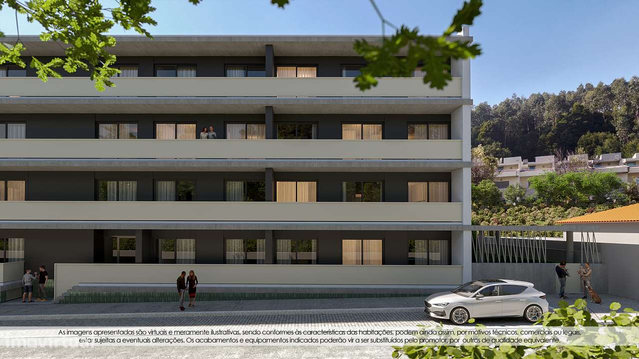 Apartamento T2 c/Varanda (21.90m2) nos Carvalhos (Pedroso) - Grande imagem: 4/26