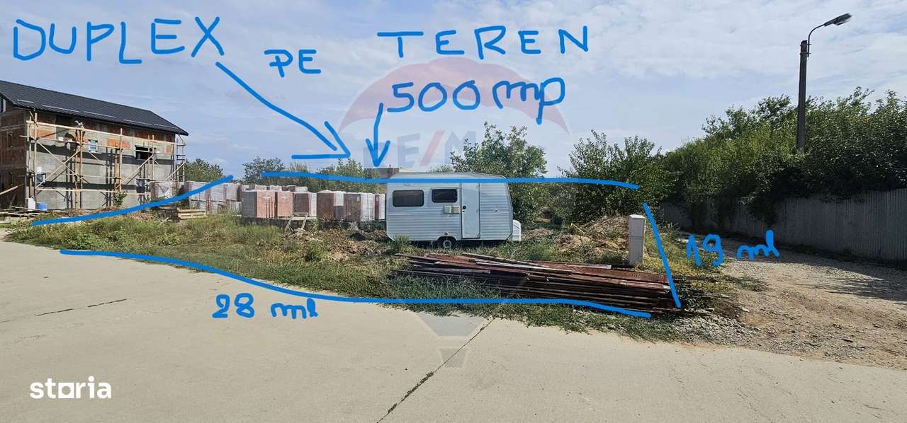 Teren 500mp de vanzare Balotesti Str Arinului OPTIUNE INVESTITTIE - Imagine principală: 5/11