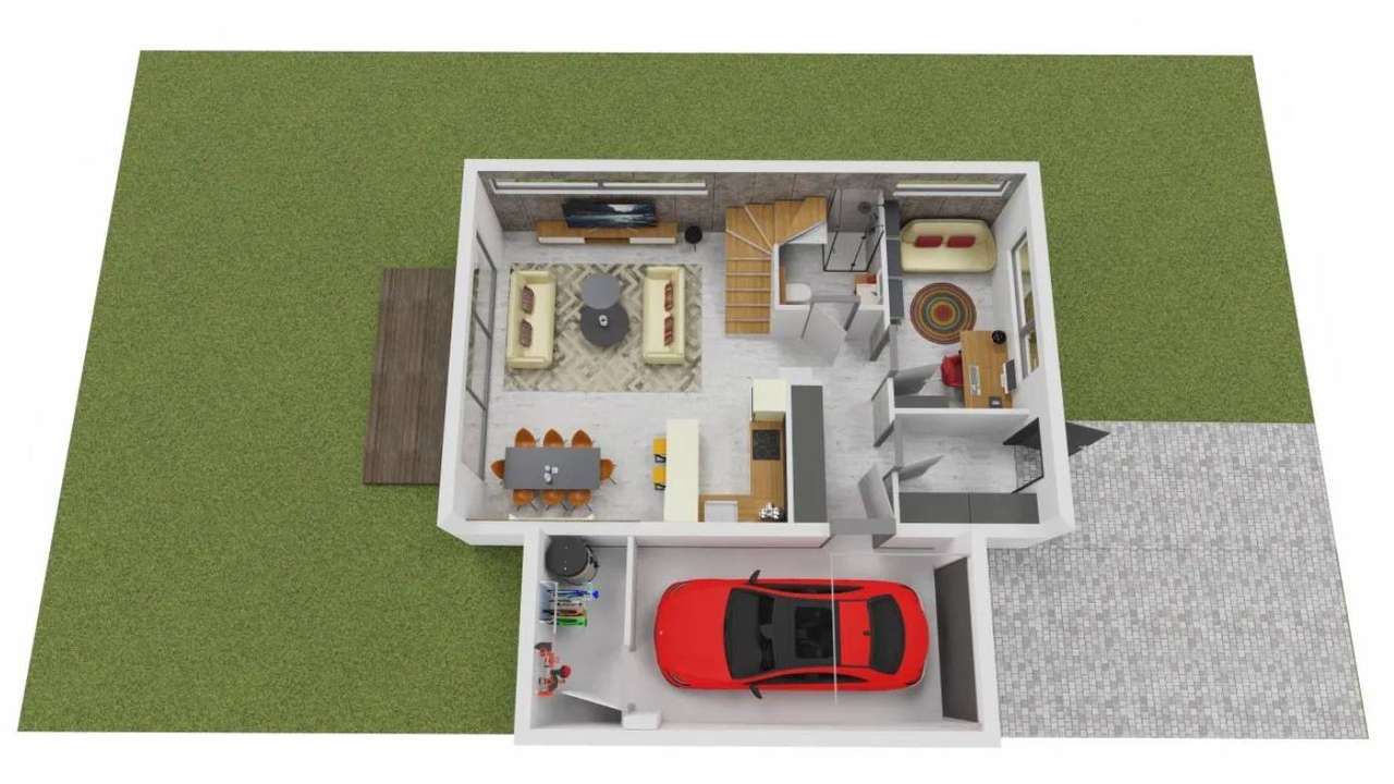 Duży dom w cichej okolicy.-12