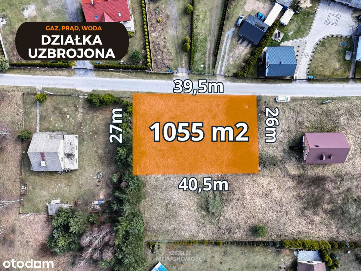 Działka budowlana w Jurze – 1055 m², bez prowizji - Pełny obrazek: 2/6