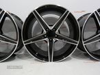 Jantes Look Mercedes AMG 19 x 8j et42 + 9j et 45 5x112 Preto + Polido - 1