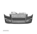 PARÁ-CHOQUES FRONTAL S-LINE PARA AUDI A4 B7 04-07 SEM PDC GRELHA CROMADA PRETA SRA - 2