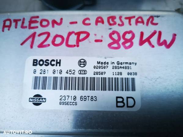 BUSON NOU REZERVOR Nissan Atleon Cabstar L35 Eco-T Ebro Trade contact chei ECU calculator pornire PIESE - 17