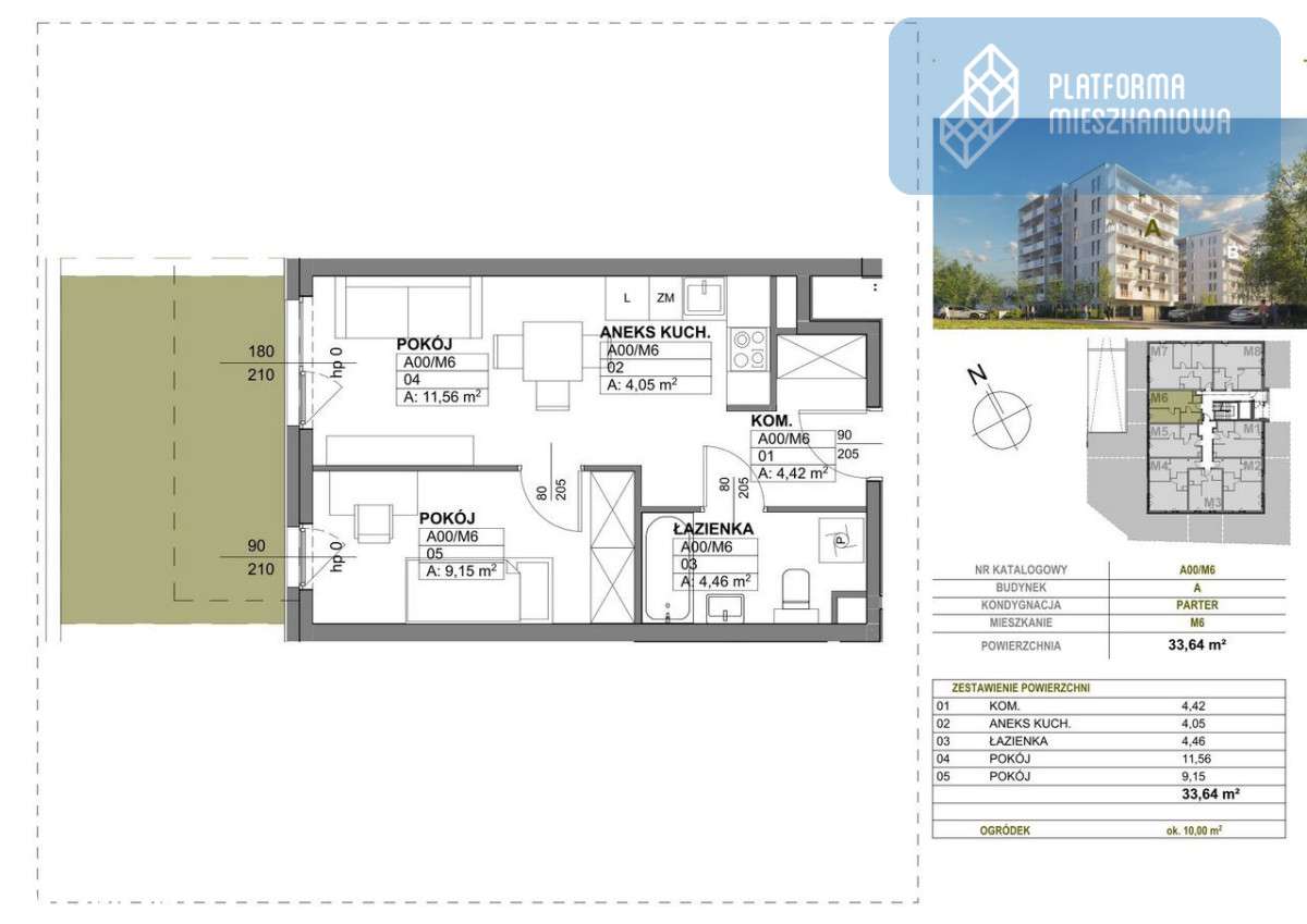 2 pokoje z ogrodem I Park! - Pełny obrazek: 4/7