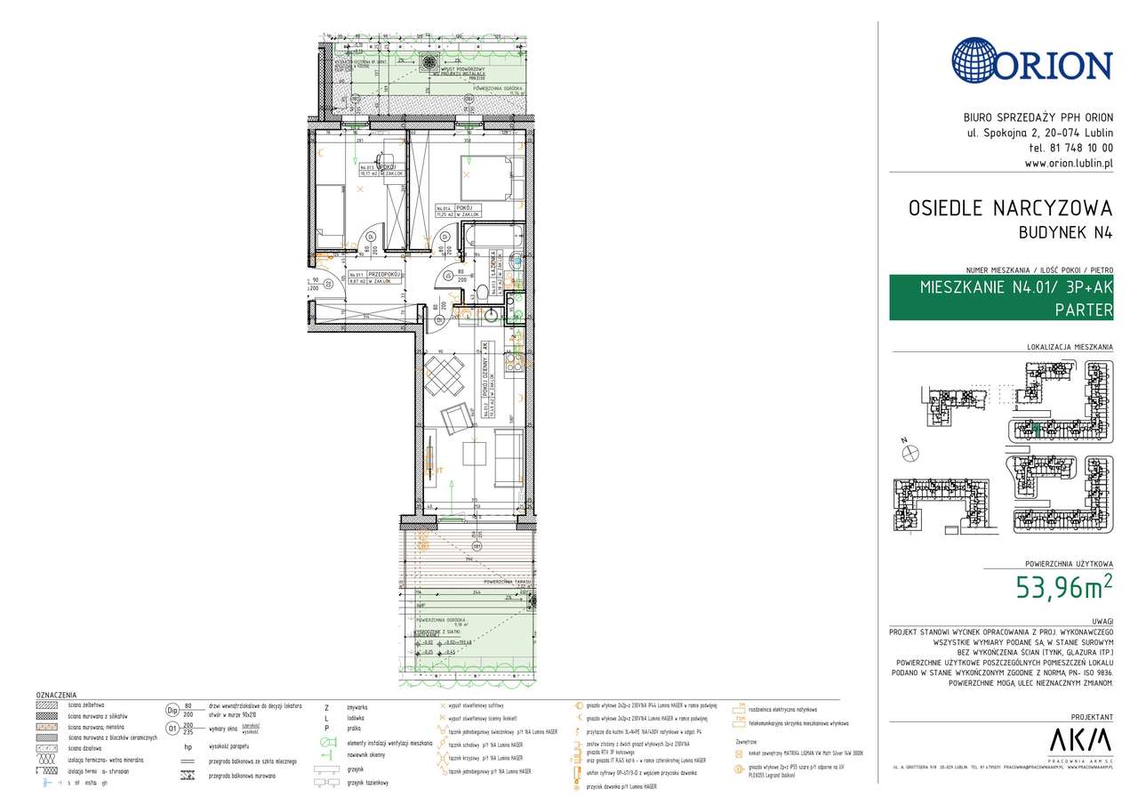 3-pokojowe mieszkanie 53m2 Bezpośrednio - Pełny obrazek: 2/7