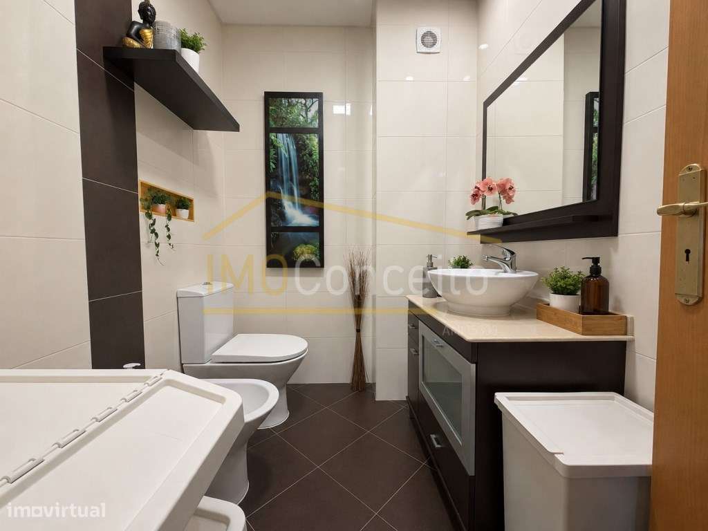 Apartamento T3/ sótão/garagem fechada em Torres Novas-13