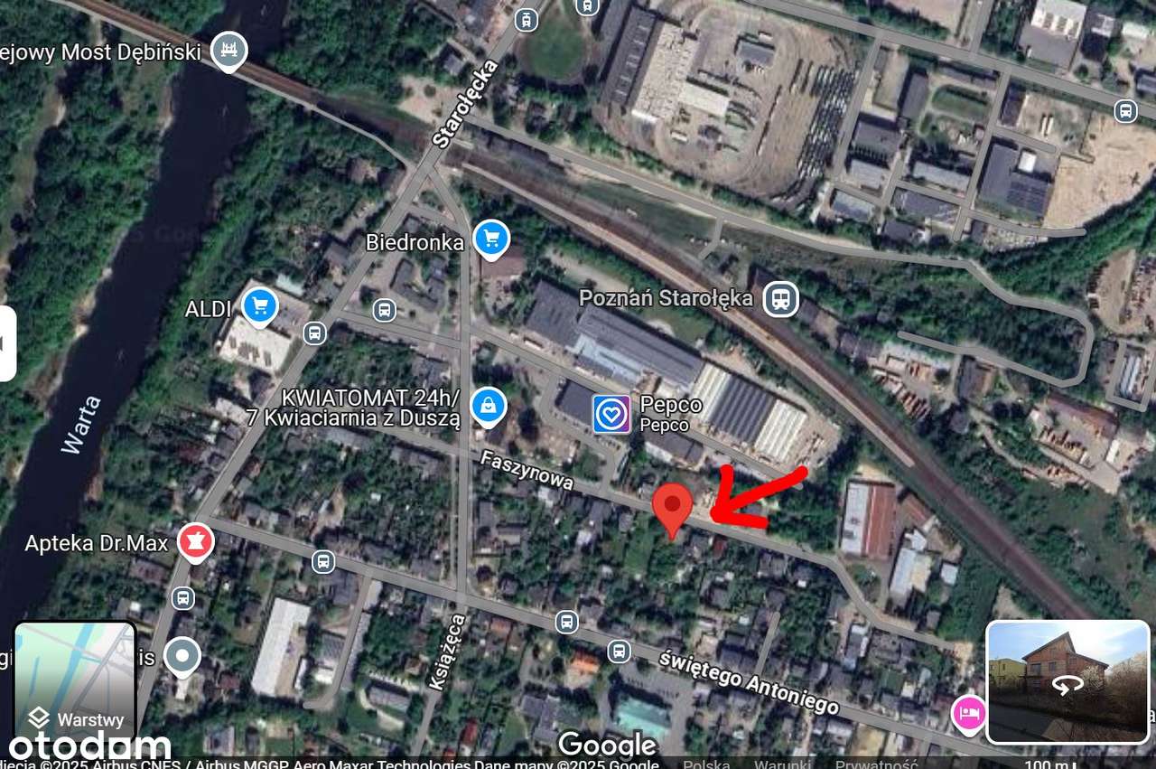 Duża działka budowlana blisko Warty, dom stan surowy, brak prowizji-5