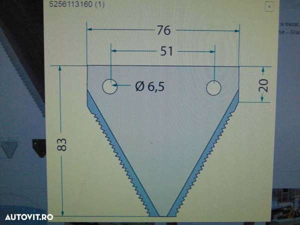 Cutit heder 4,5,m Claas - 2