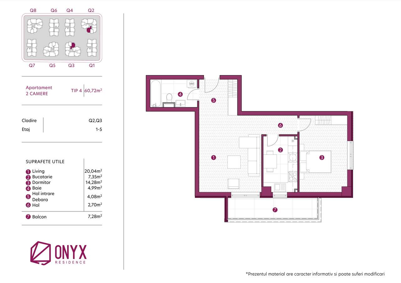 Dezvoltator Onyx Residence - apartament 2 camere, TAXE NOTARIALE CADOU - Imagine principală: 2/19