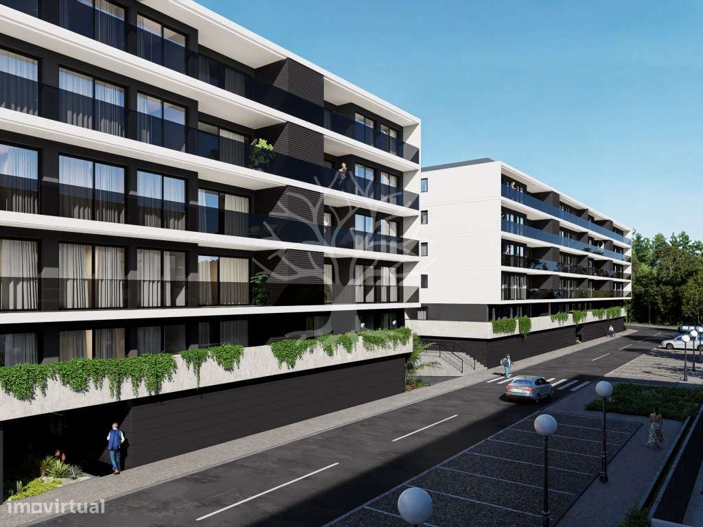 Apartamento T3 em Construção com Varanda e Lugar de Garagem em Fânz...-1