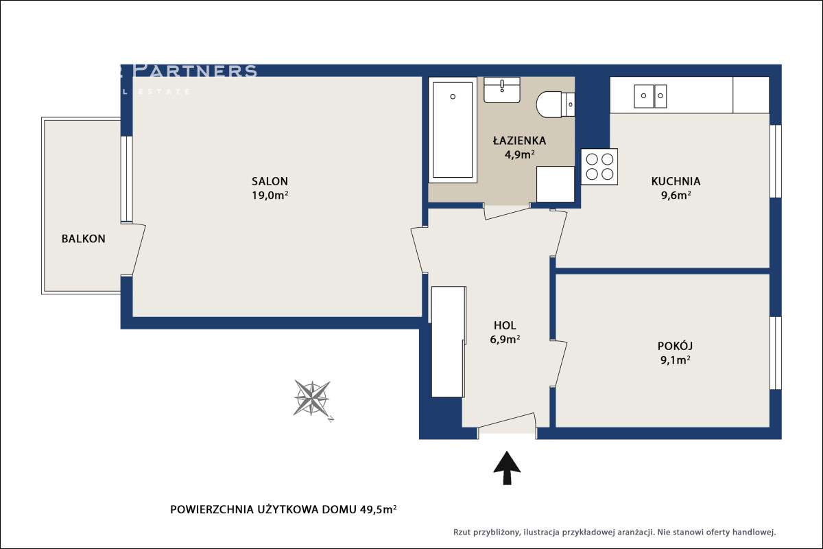 Dwustronne 2 pokoje z oddzielną kuchnią-14