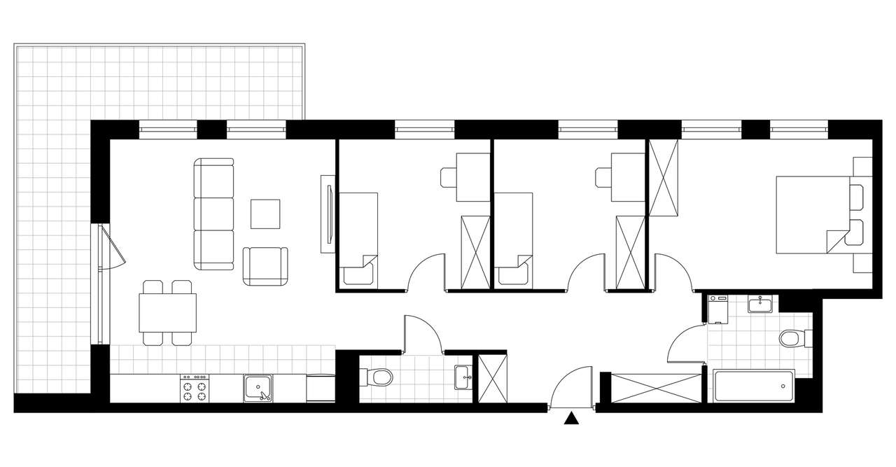 Dywizjonu 303 | mieszkanie 4-pok. | 1.5.6. - Pełny obrazek: 4/9