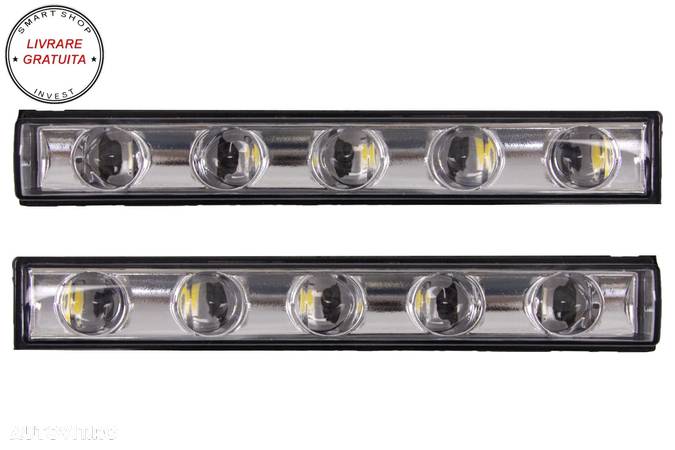 Lumini de zi dedicate LED DRL Crom Mercedes G-class W463 (1989-Up) G65 Design- livrare gratuita - 1