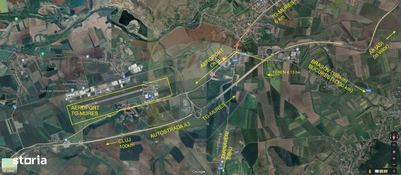 DE VANZARE Teren agricol  44,000mp Targu Mures / DJ DJ151D-2