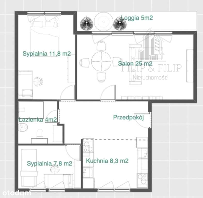3-pokoje po remoncie generalnym - 61 m2 - Skarpa-12