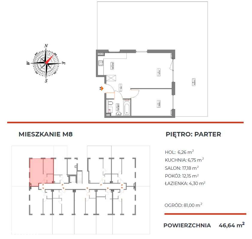 Mieszkanie 2-pokojowe z ogródkiem - Pełny obrazek: 5/5