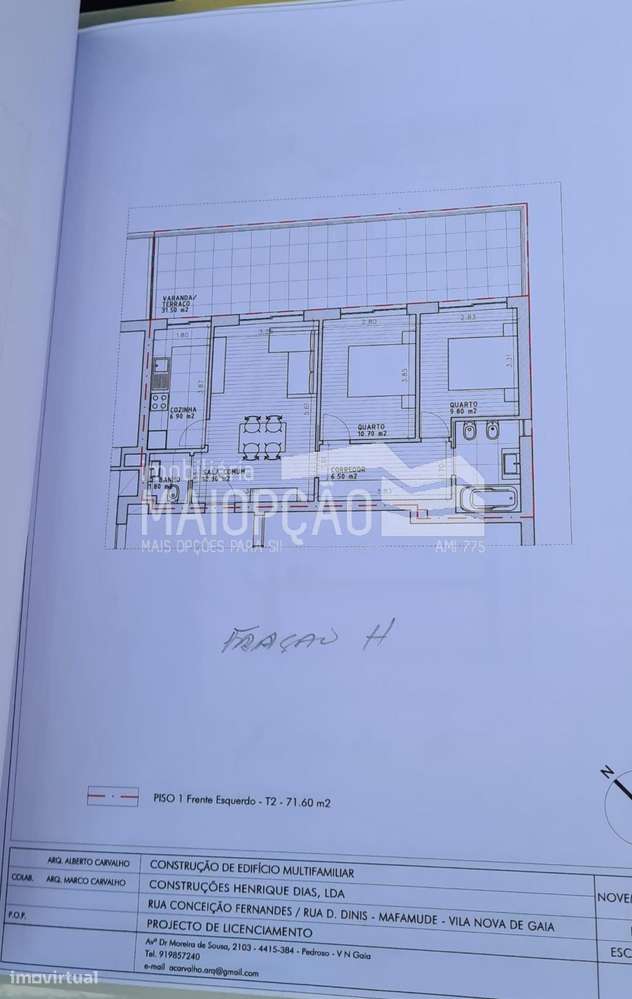 Apartamento T2, Vila nova de gaia, Santo Ovidio - Grande imagem: 3/3