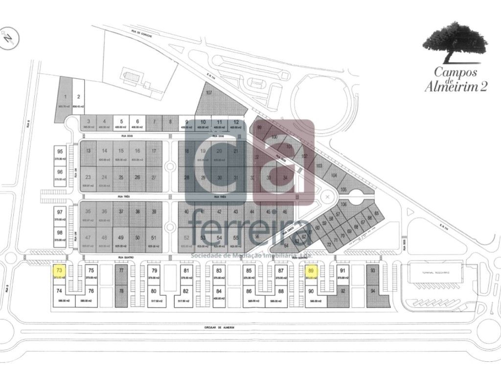 Terreno urbano para construção multifamiliar em Almeirim