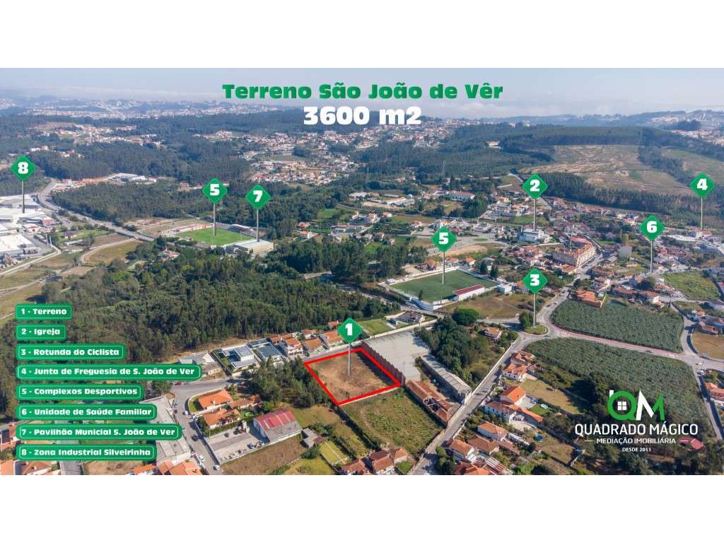 Terreno para Venda no centro de São João de Ver para construção de ...-5