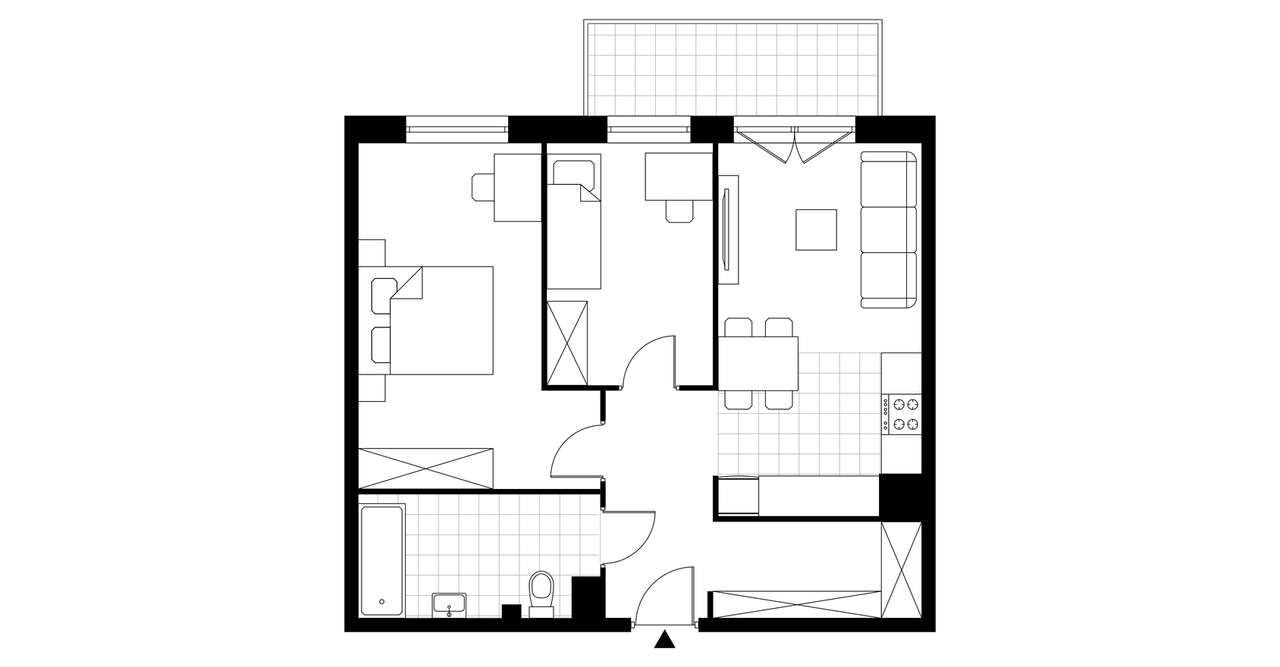 3-pokojowe mieszkanie 54m2 Bezpośrednio - Pełny obrazek: 4/9